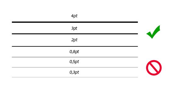 A utilização de linhas finas em materiais impressos A utilização de linhas finas em materiais impressos