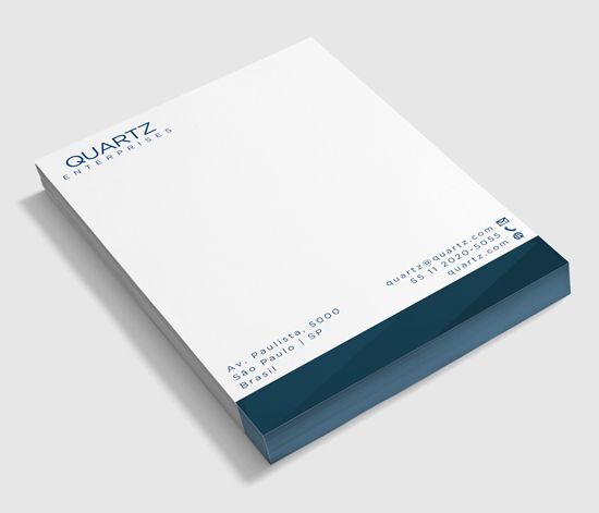 O papel timbrado transmite credibilidade e profissionalismo