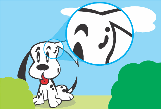 imagem em vetor ampliada sem distorções