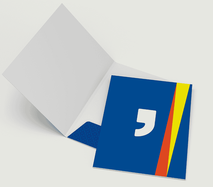 pasta personalizada para escritório