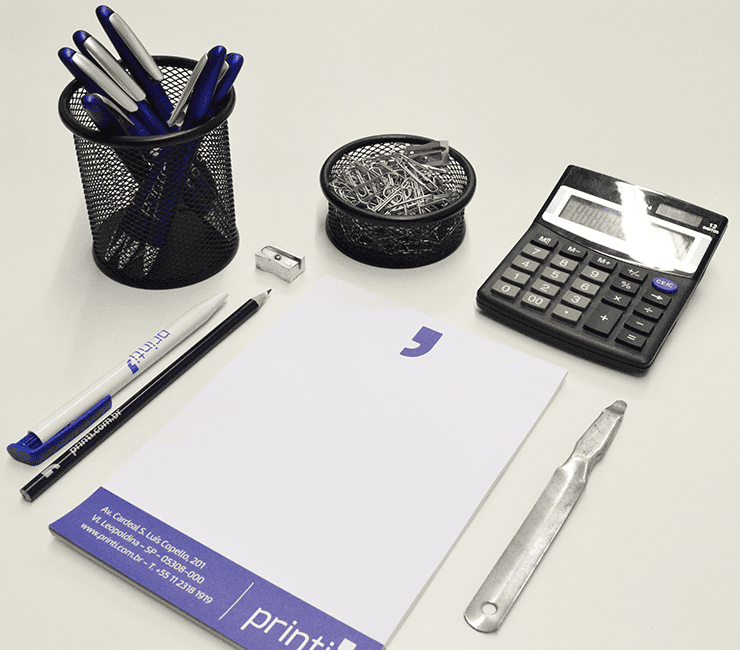 materiais personalizados para escritorio