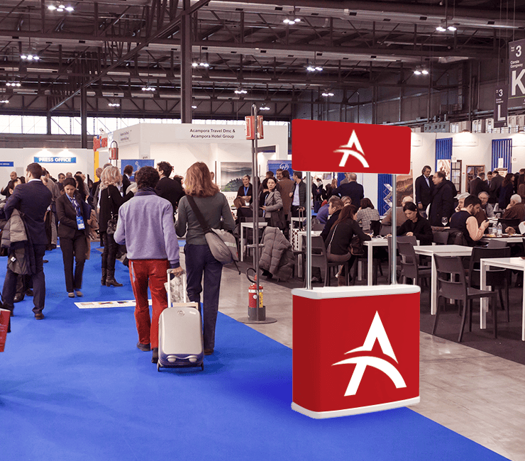 balcão para feiras e eventos