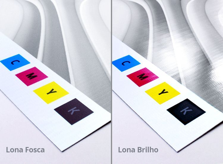 Acabamento brilho e fosco